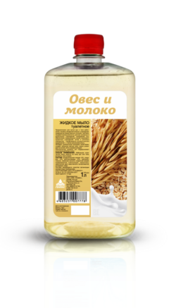 Ника-Овес и молоко жид мыло 1 л Маркировка