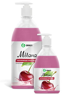 Grass Средство для мытья кожи рук «Milana» спелая черешня с дозатором фл. 500 мл.