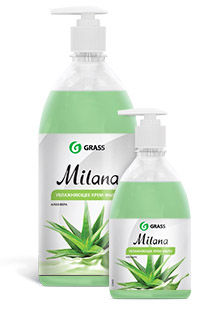 Grass Средство для мытья кожи рук «Milana» алоэ вера с дозатором фл. 500 мл.
